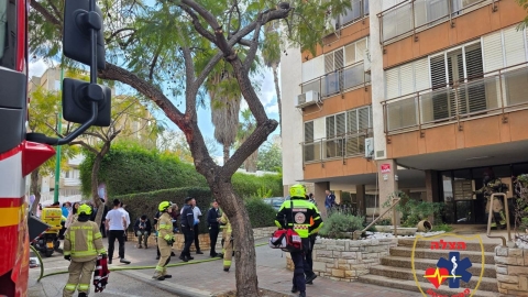 שריפה פרצה במקלט בפתח תקווה - חדשות בפתח תקווה