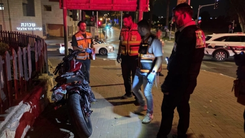 רוכב אופנוע בן 25 נפצע בתאונת דרכים בכביש 40 סמוך לצומת סירקין